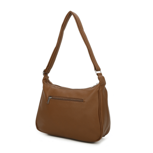 Firenze italiensk skuldertaske brun bagside